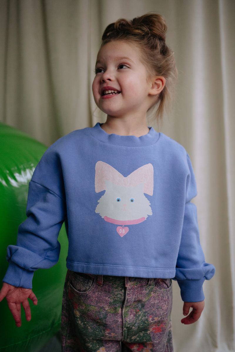 Daily brat - KITTY CAT CROPPED SWEATER PANSI PARASIDE