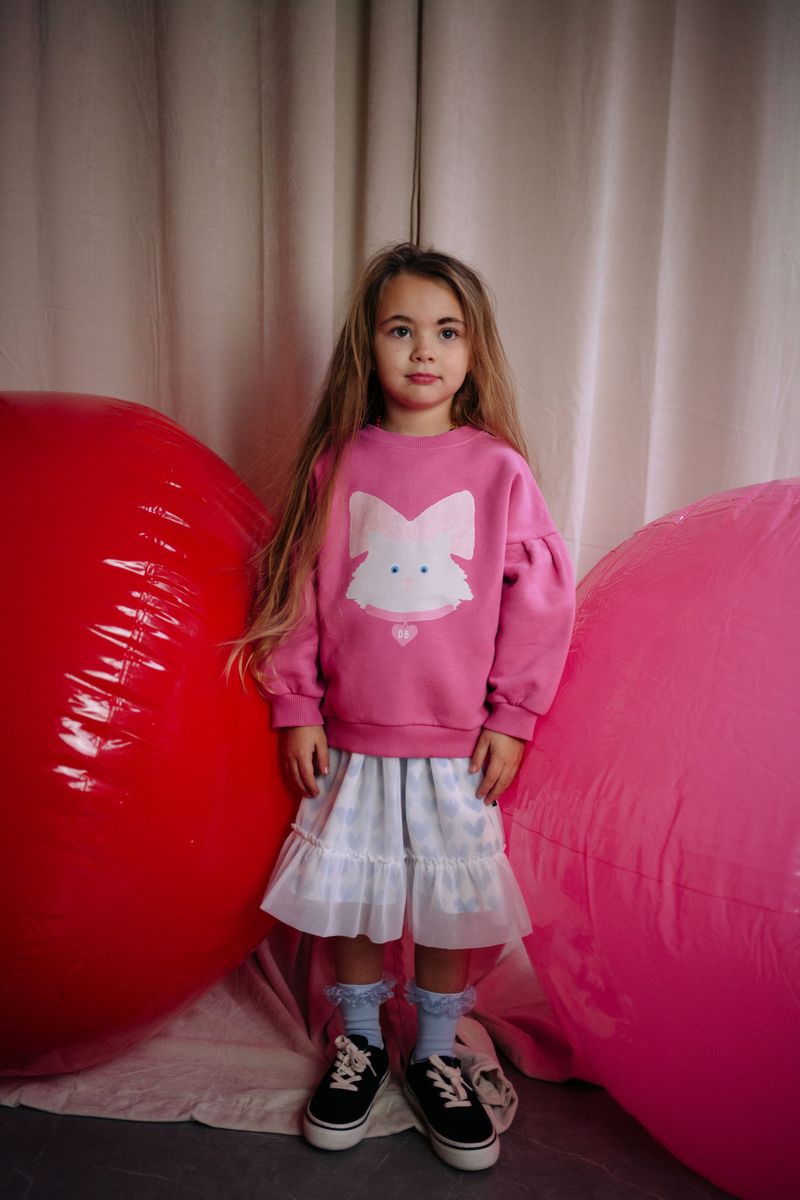 Daily brat - KITTY CAT SWEATER ROSY REBEL