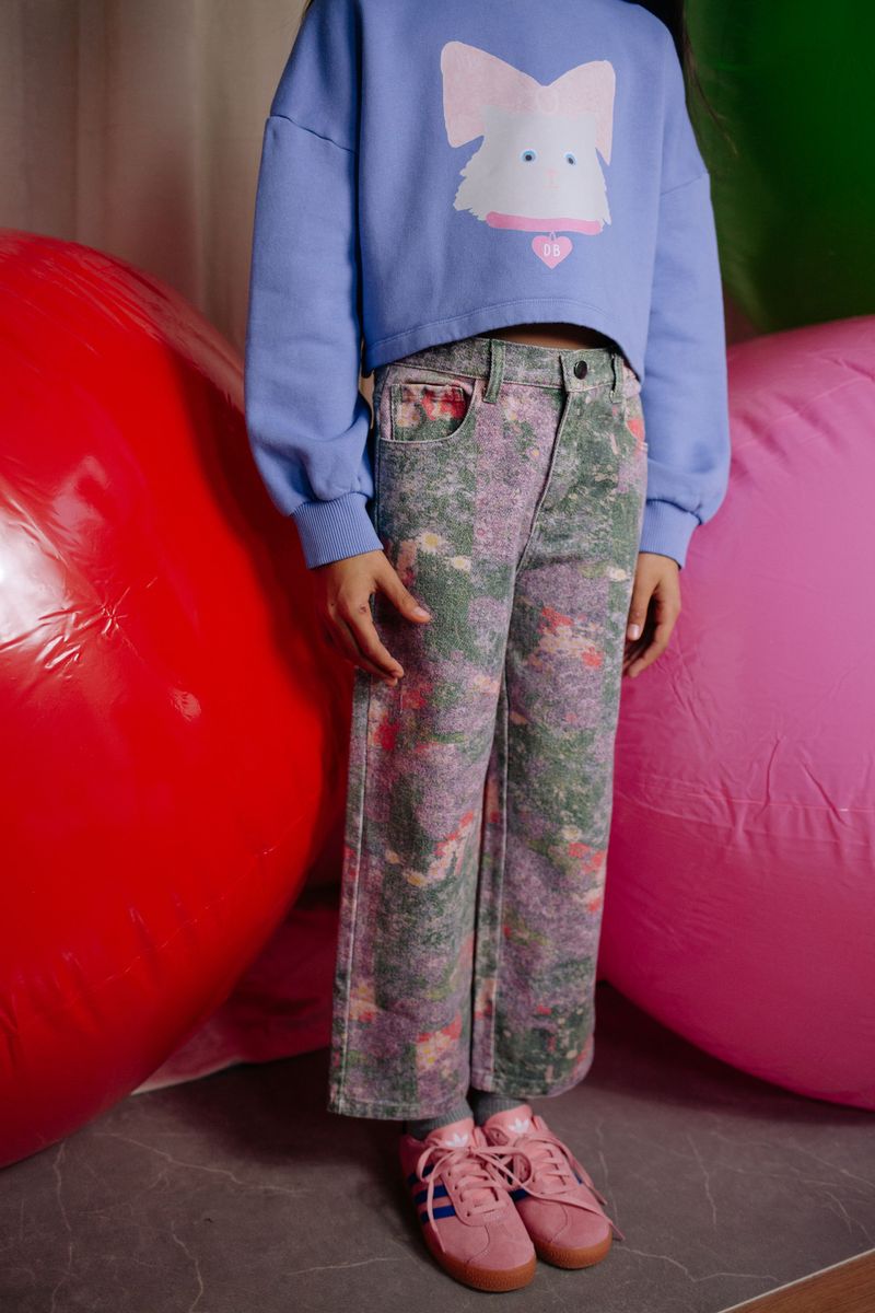 Daily brat - CHEECKY FLOWER JEANS POPPY