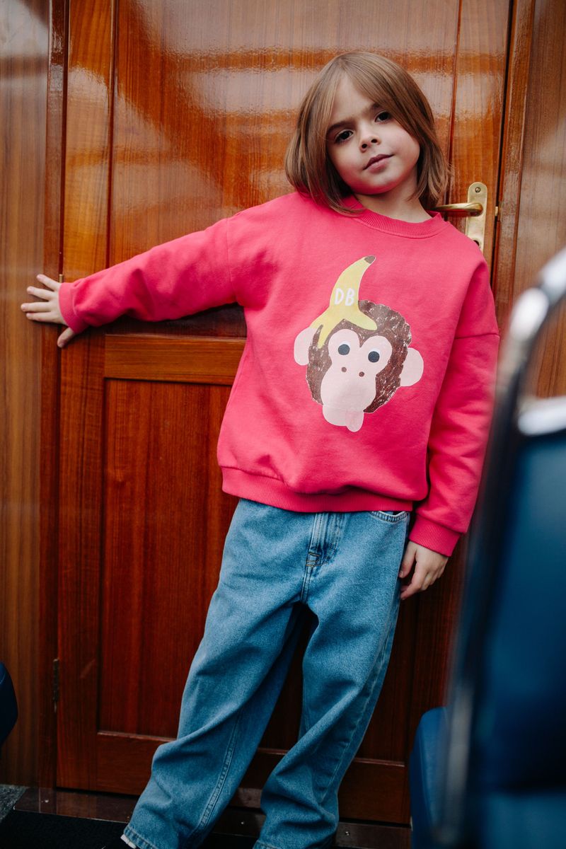 Daily brat - FUNKY KONG SWEATER BRIGHT ROSE