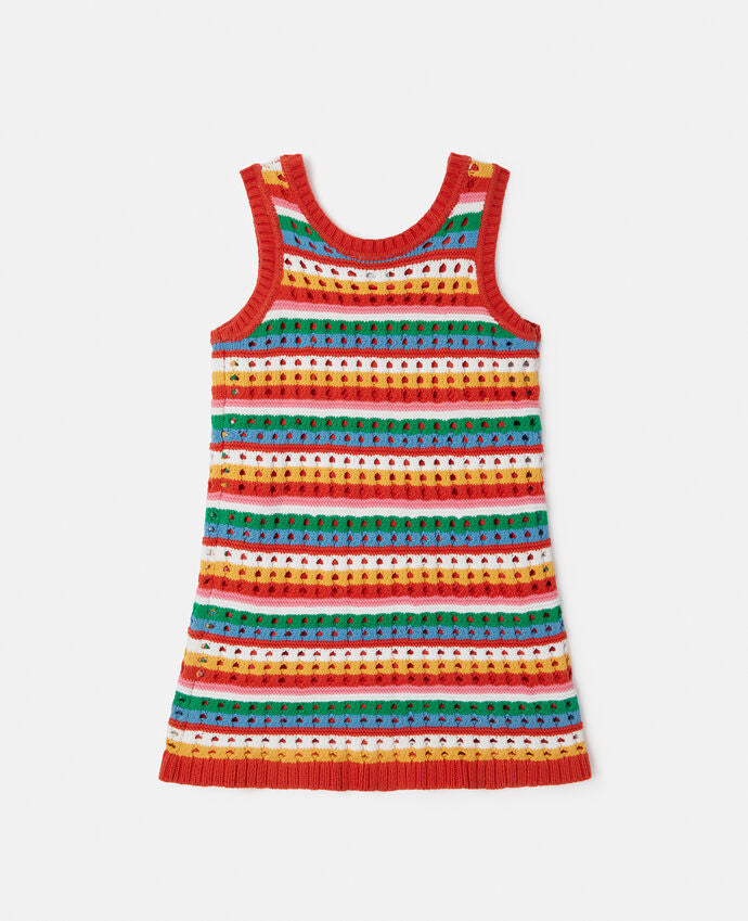 Stella McCartney - Stella Embroidered Crochet Sleeveless Dress
