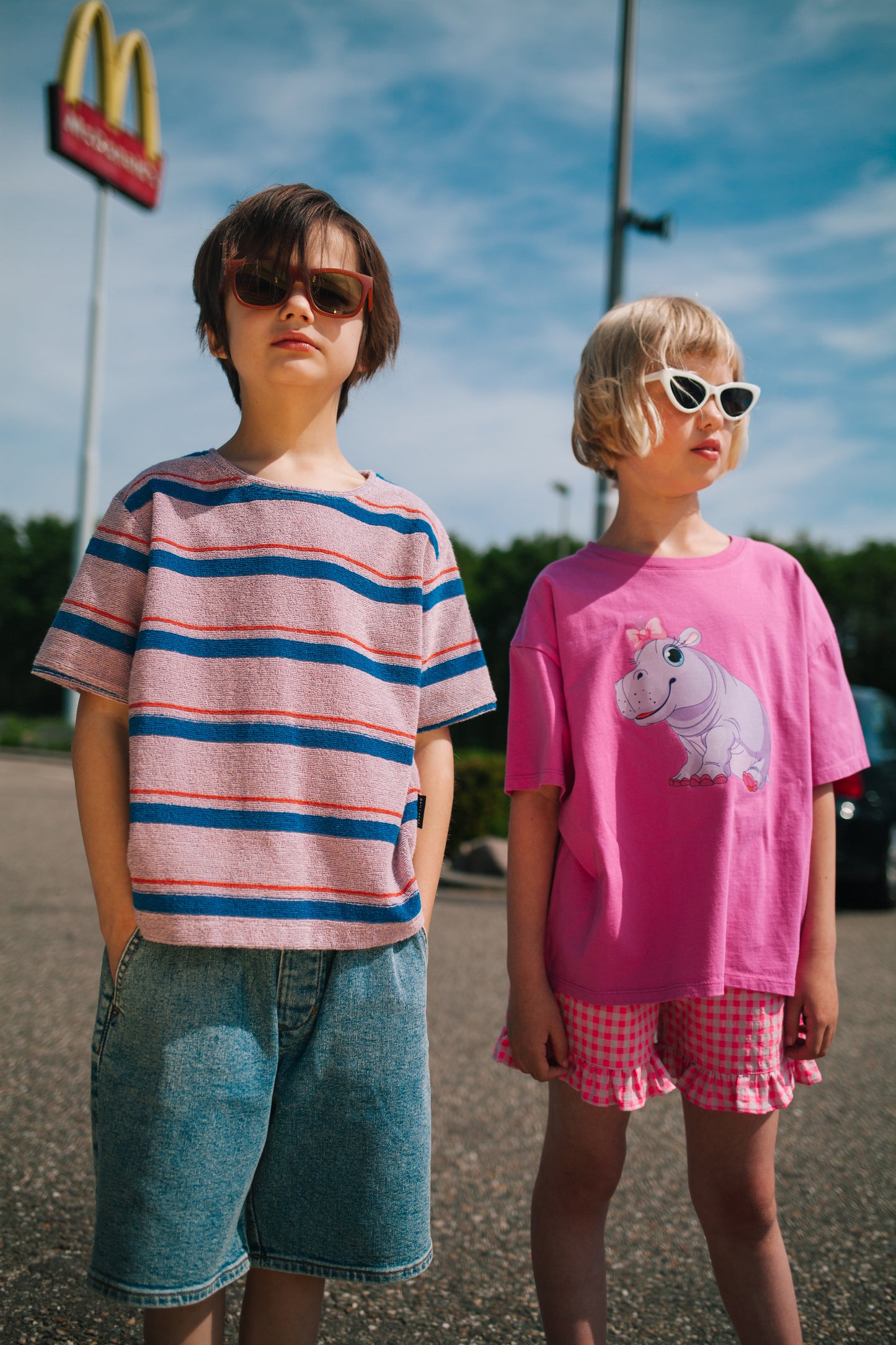 Daily Brat - Hippo t-shirt rose violet