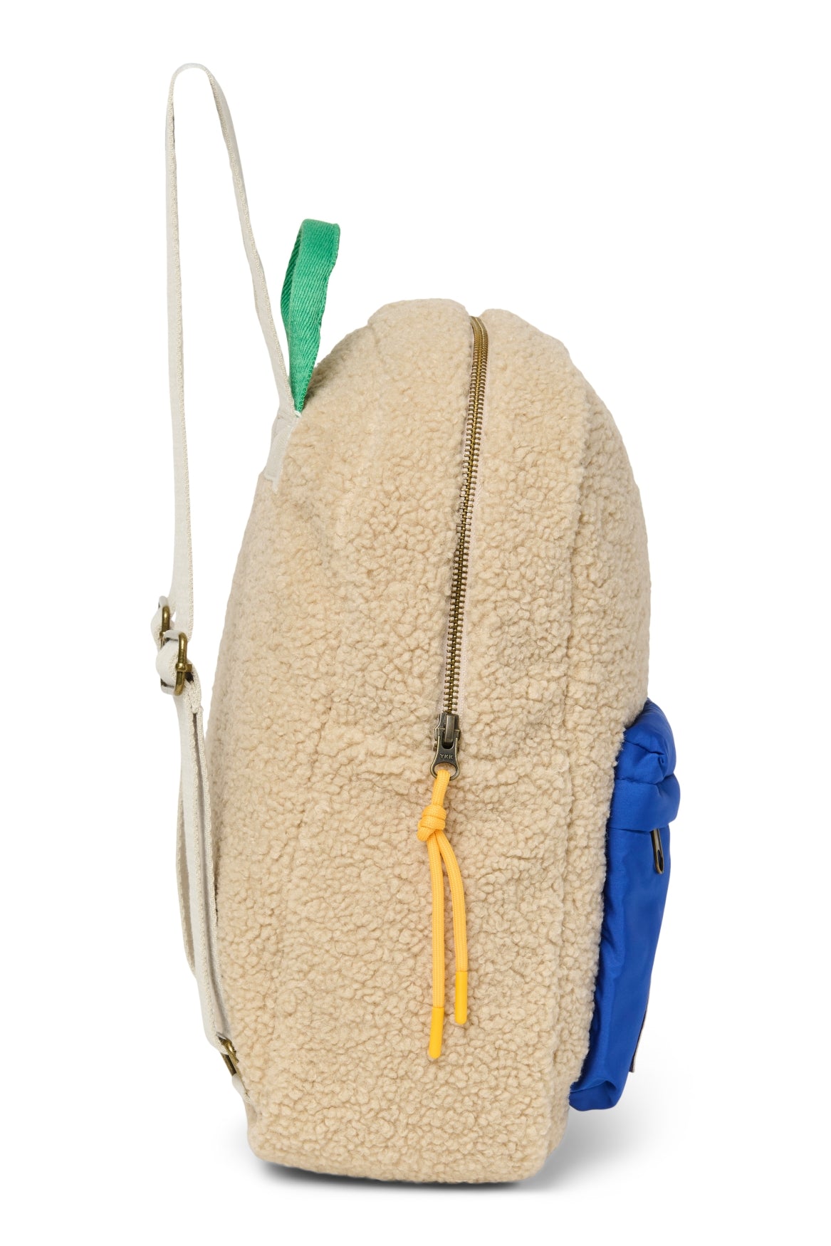 Studio noos - Teddy midi backpack - Ecru / cobalt
