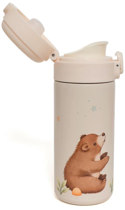 Petit monkey - Stainless steel insulated drinking bottle - Bear & stars