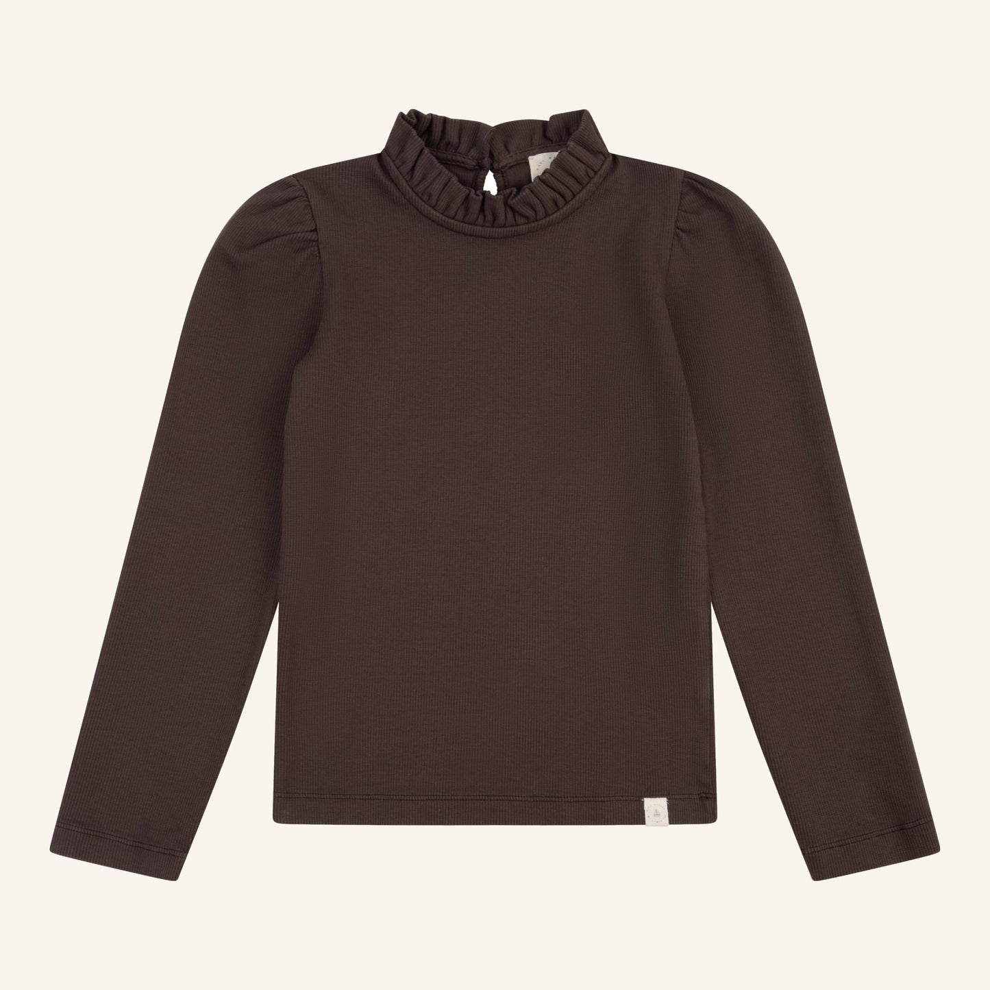 Navy natural - Loulou top - Brown rib