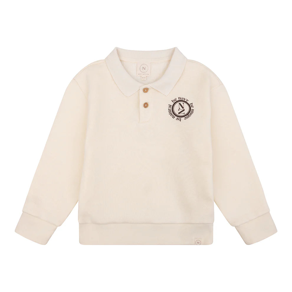 Navy natural - George sweater - Creme