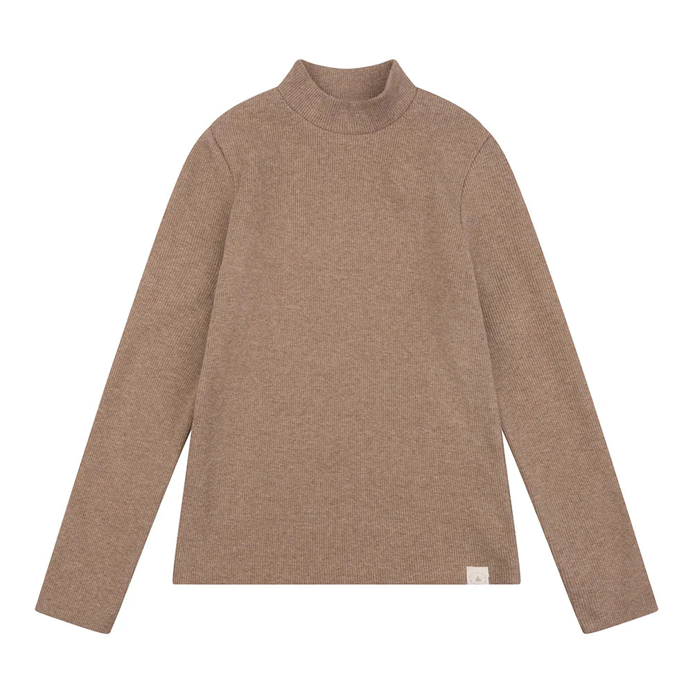 Navy natural - Mees top - Brown melange