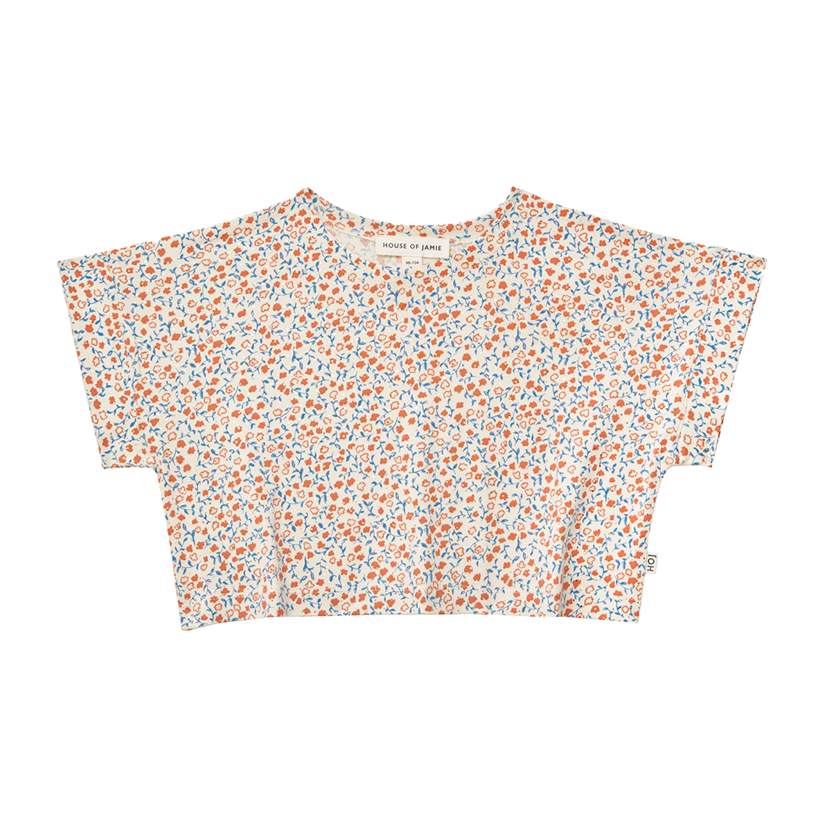 House of jamie - Relaxed tee - Peach blush mini floral