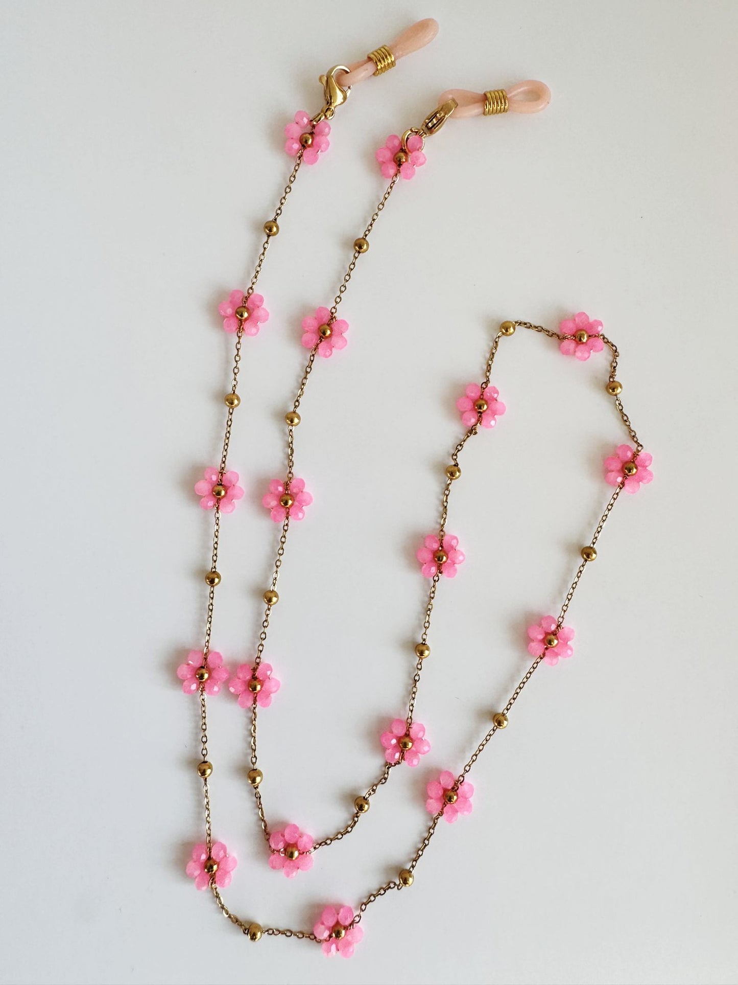 By melo - Zonnebril koord - flowers roze