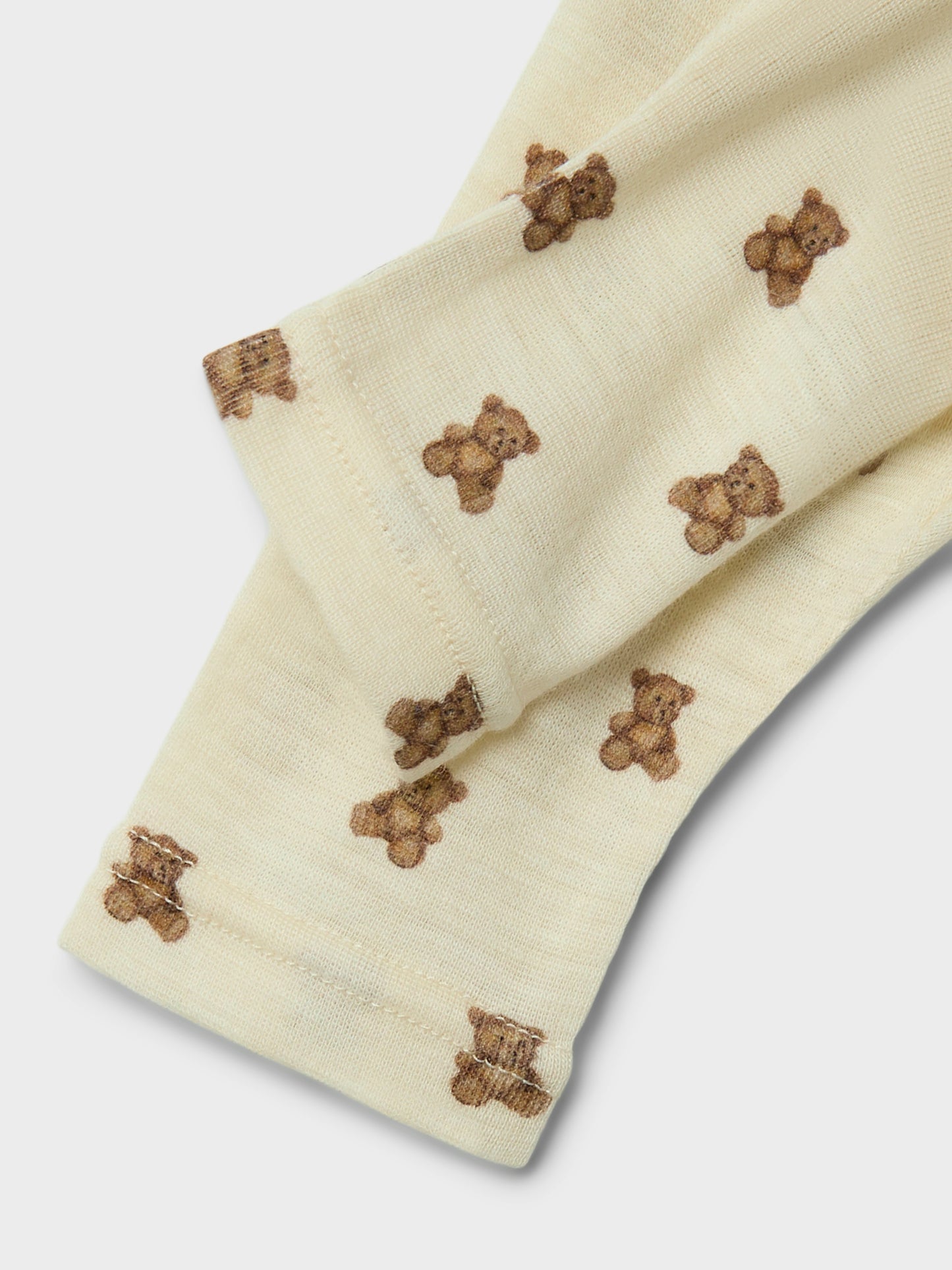 Lil atelier - Nalu legging merino wol - Turtledove bear