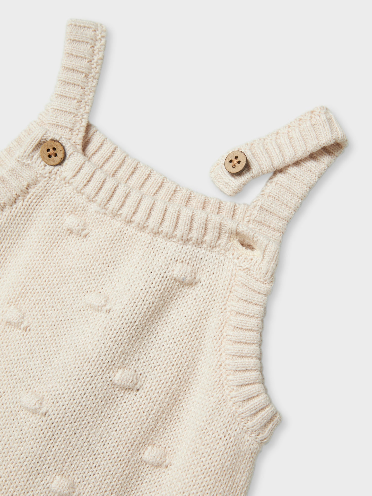 Lil atelier - Gable knit overal - Pastel Parchment