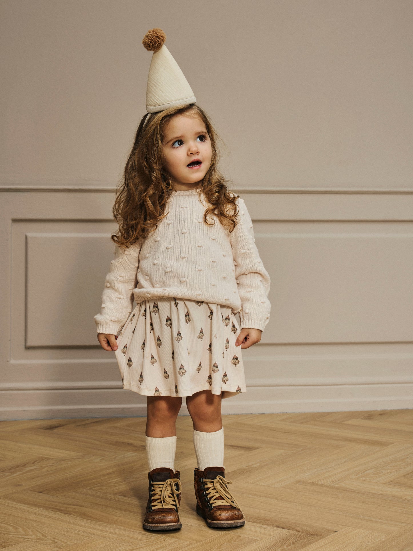 Name it - Gable loose knit - Pastel Parchment