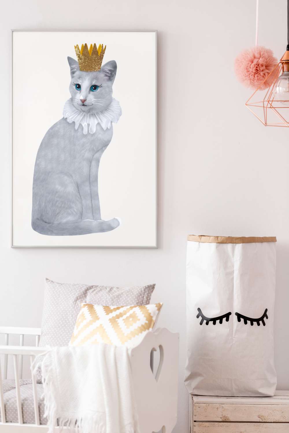 Sticky tales - Muursticker Kat Karel de Grote