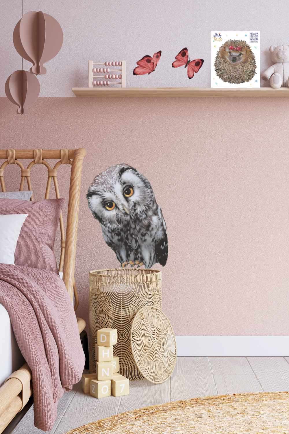 Sticky tales - Muursticker Oehoe de Uil