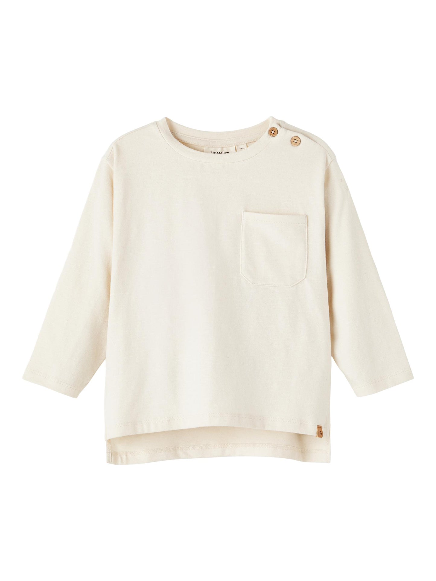 Lil atelier - longsleeve boys - wood ash