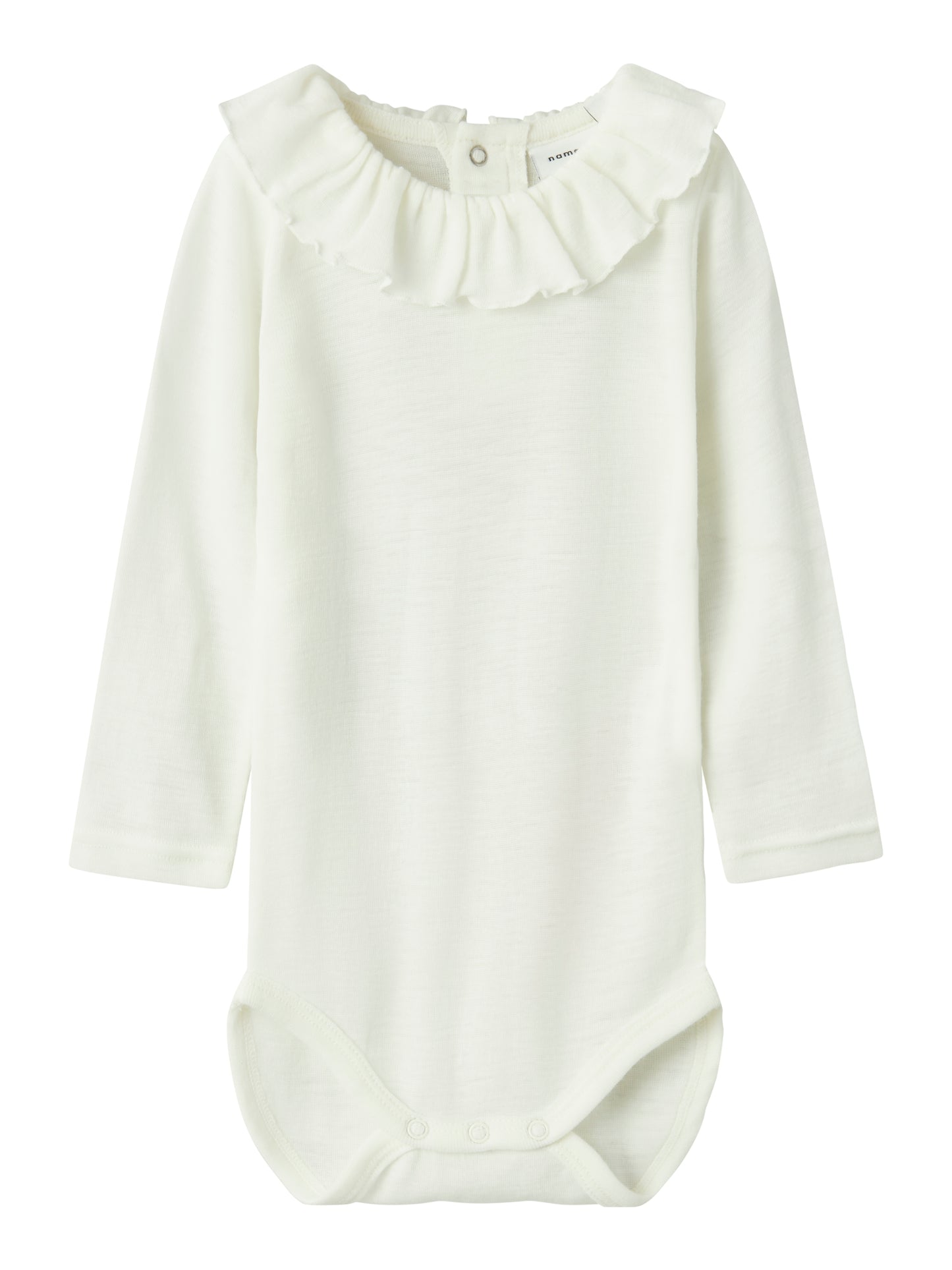 Name it - 100% wol rib romper - Snow white