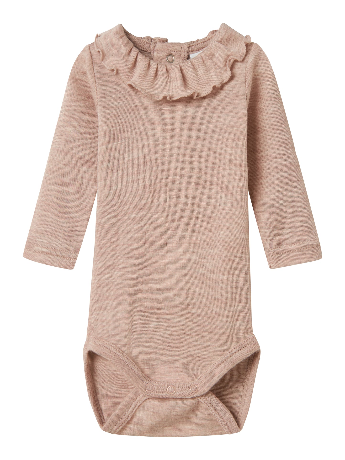 Name it - 100% wol rib romper - Shadow gray
