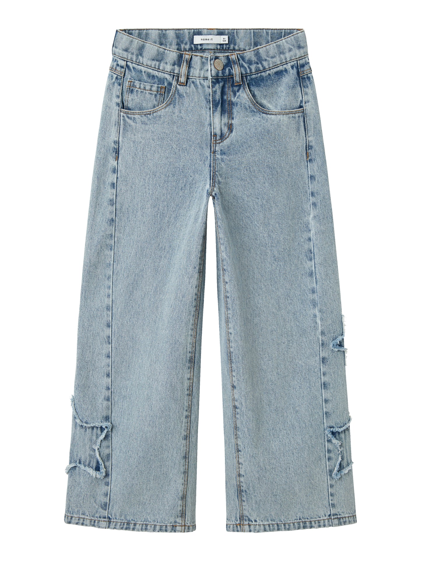 Name it - Bella skater destroy jeans - Light blue denim