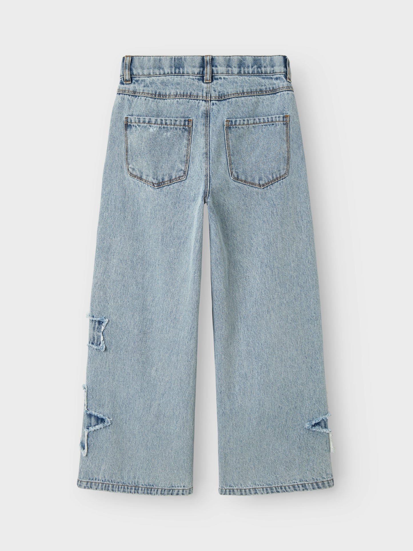 Name it - Bella skater destroy jeans - Light blue denim