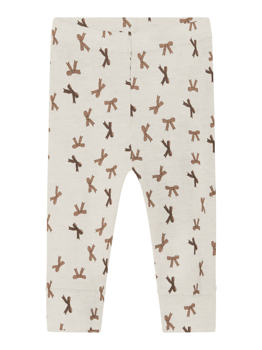 Name it - 100% wol rib legging - Snow white bows