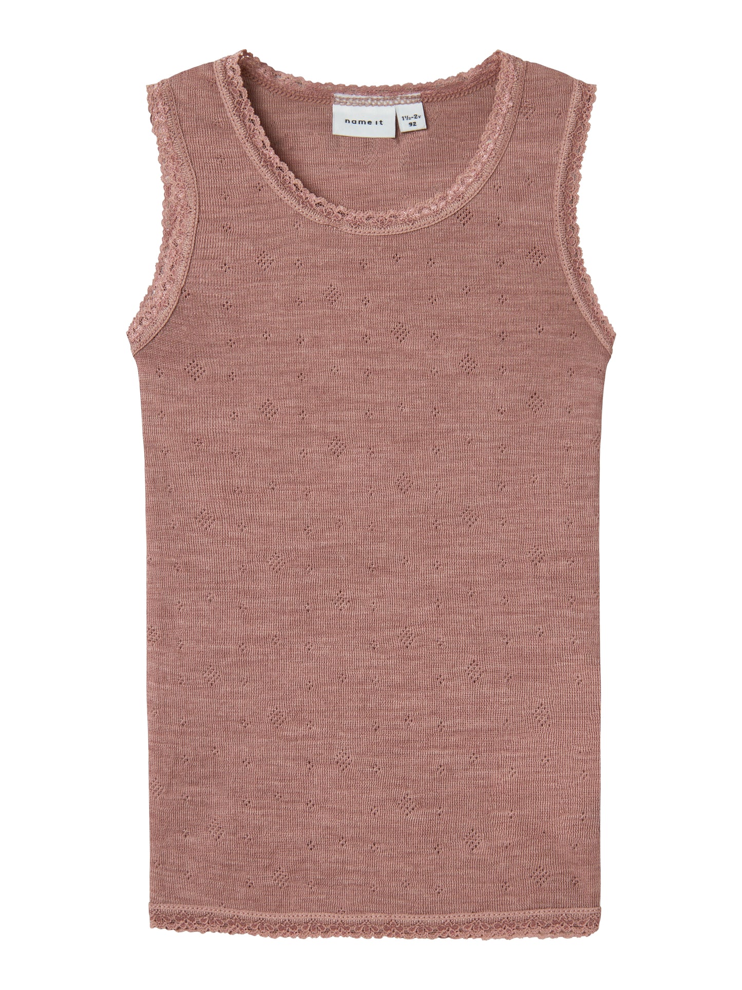 Name it - 100% wol tank top - Antler