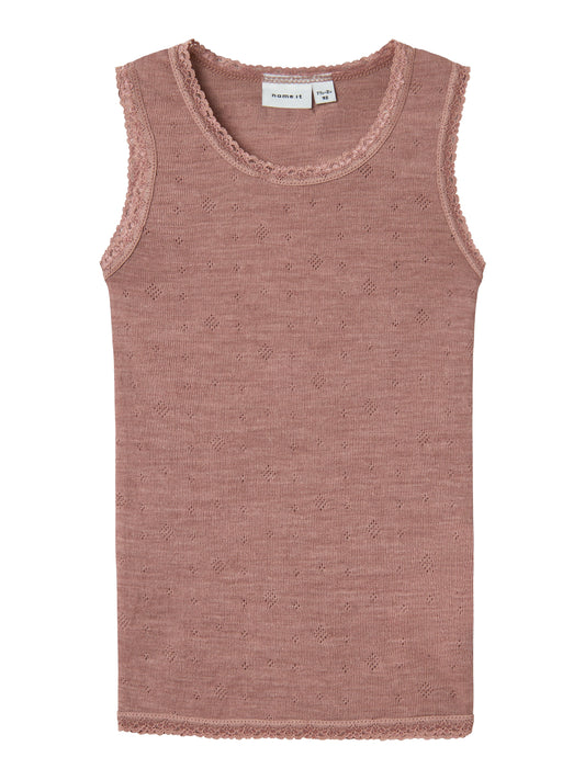 Name it - 100% wol tank top - Antler