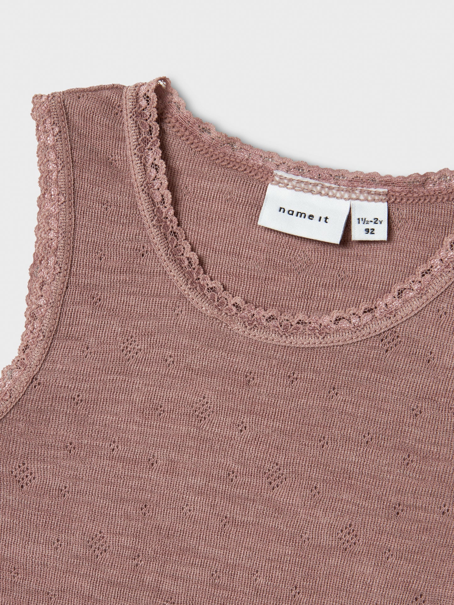 Name it - 100% wol tank top - Antler