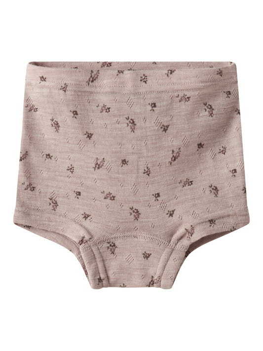 Name it - 100% wol boxer - Shadow gray small flowers