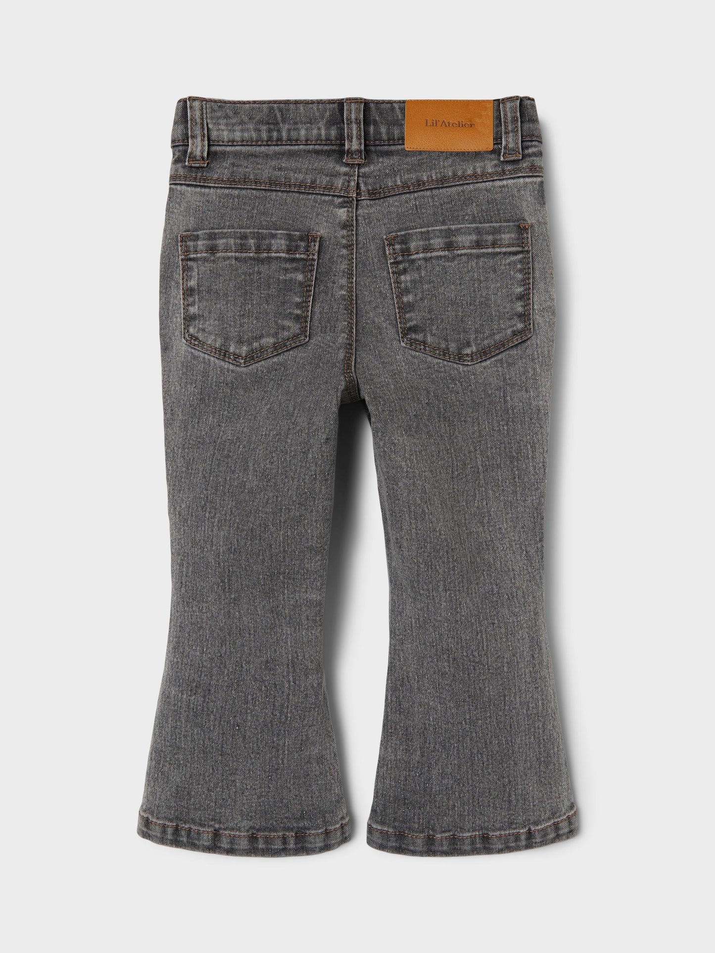 Lil atelier - flared jeans - Light grey denim