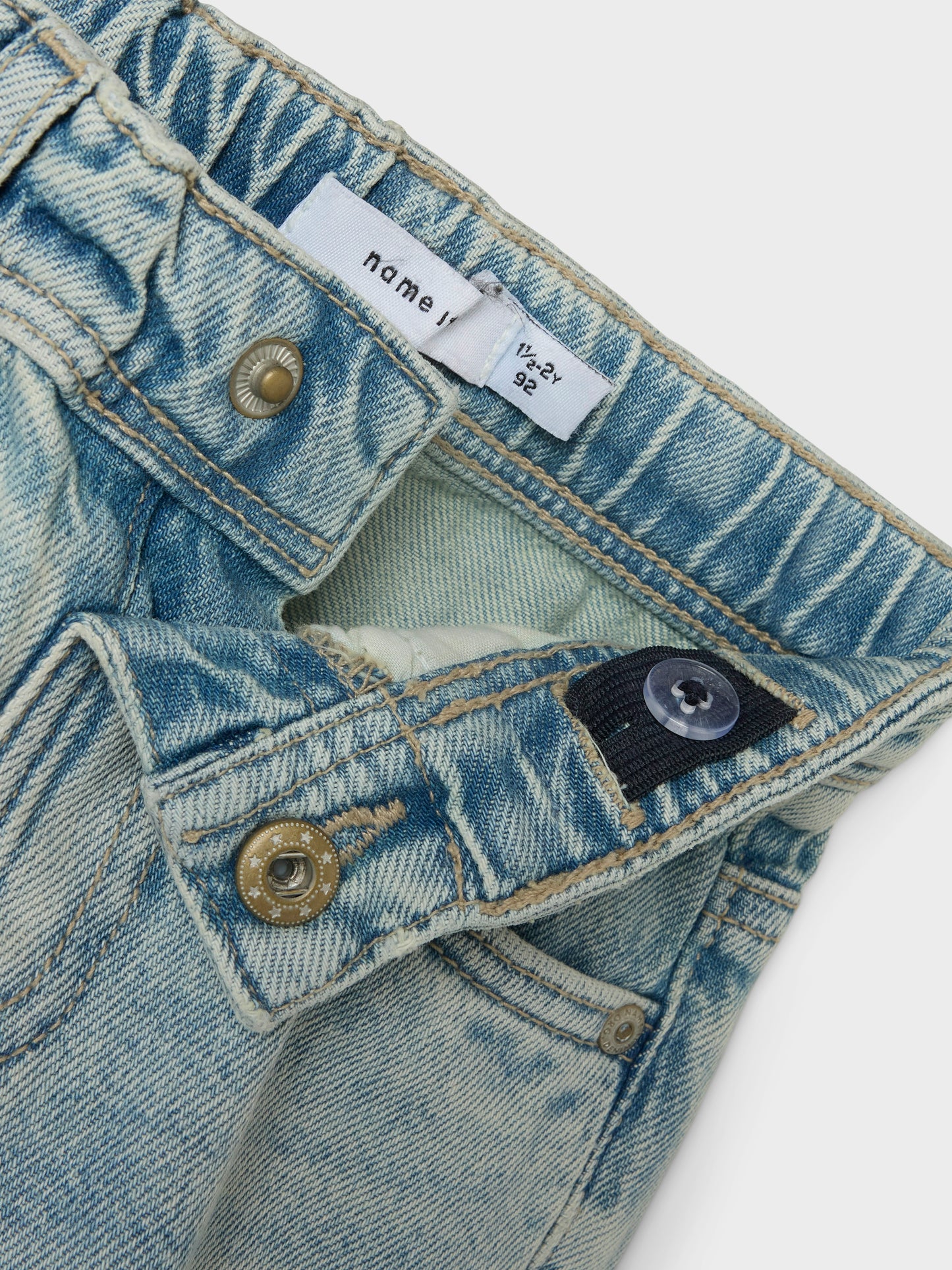 Name it - Silas tapered jeans - Vintage light blue denum
