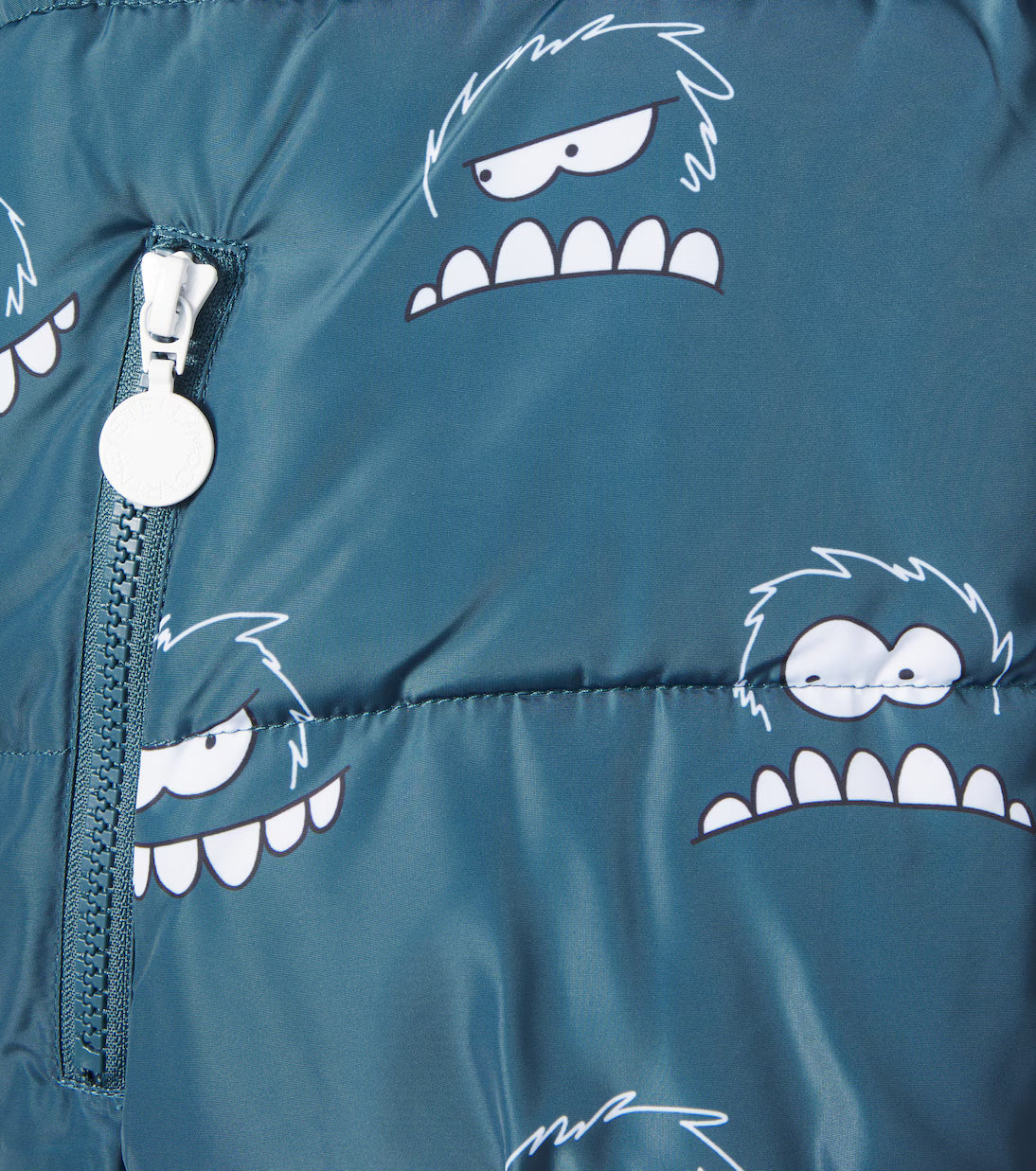 Stella mcCartney kids - Monster Print Hooded Puffer Coat
