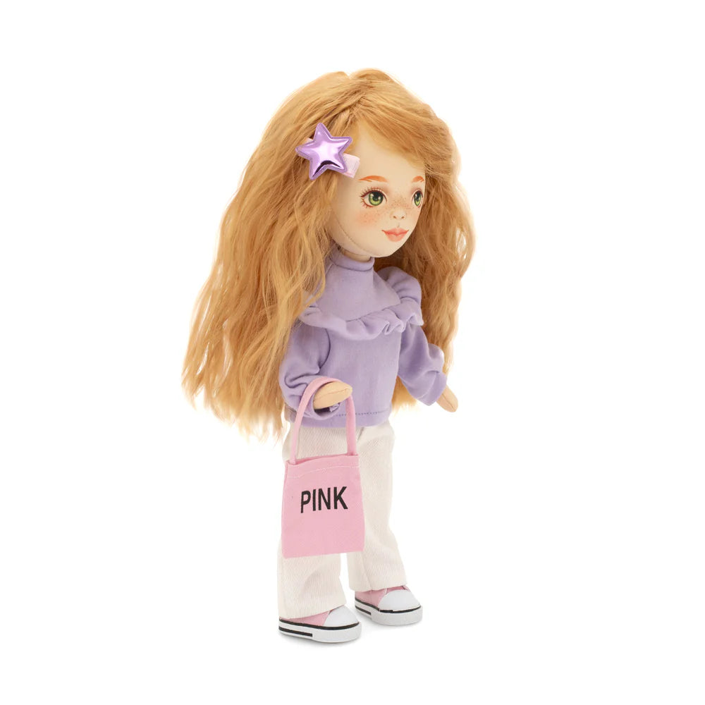 Sunny in a Purple Sweater