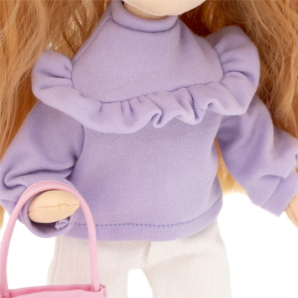 Sunny in a Purple Sweater