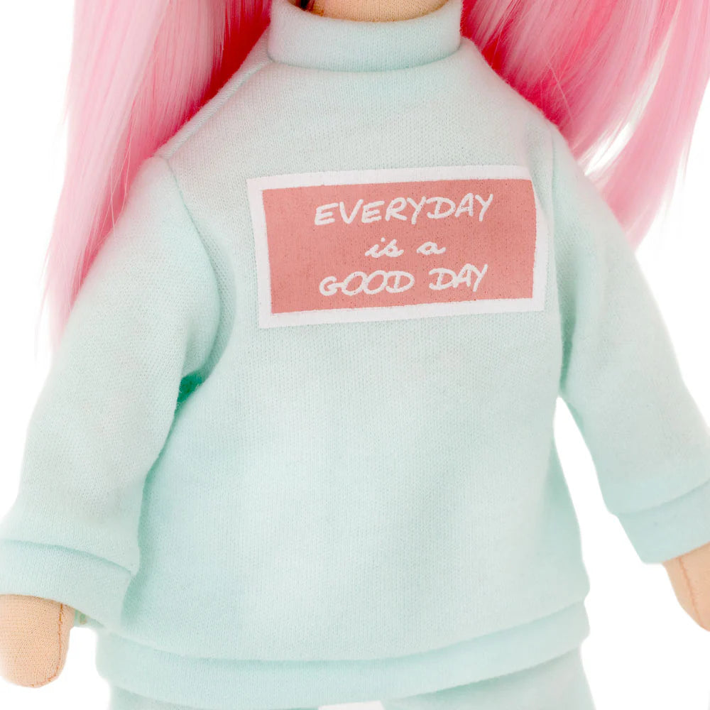 Billie in a Mint Tracksuit
