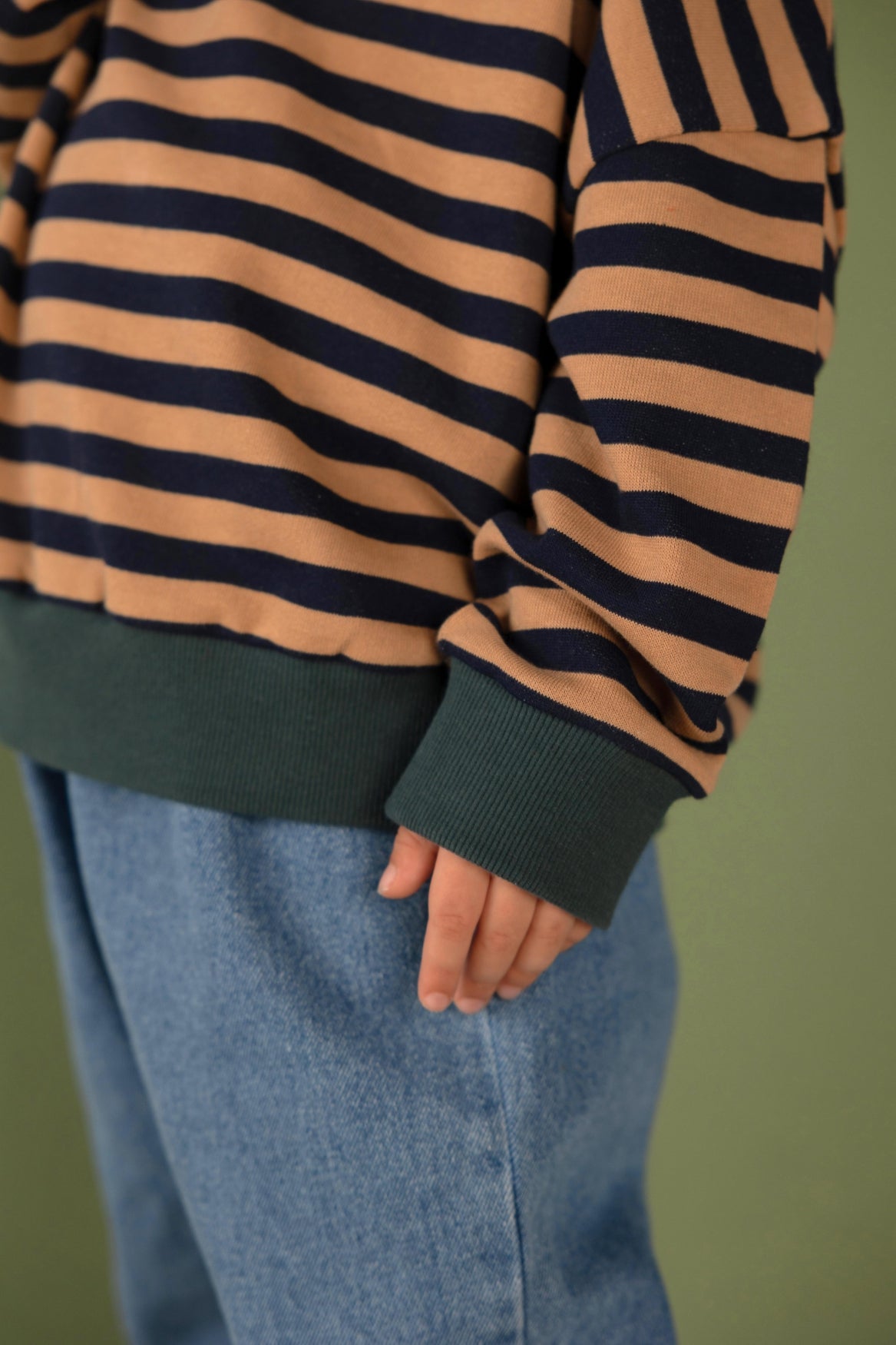 Nixnut - Rel sweater - Navy stripe
