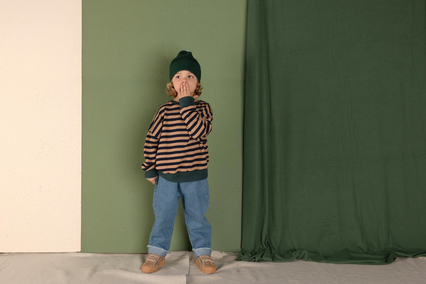 Nixnut - Rel sweater - Navy stripe
