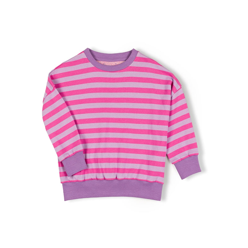 Nixnut - Rel sweater - Pinky stripe