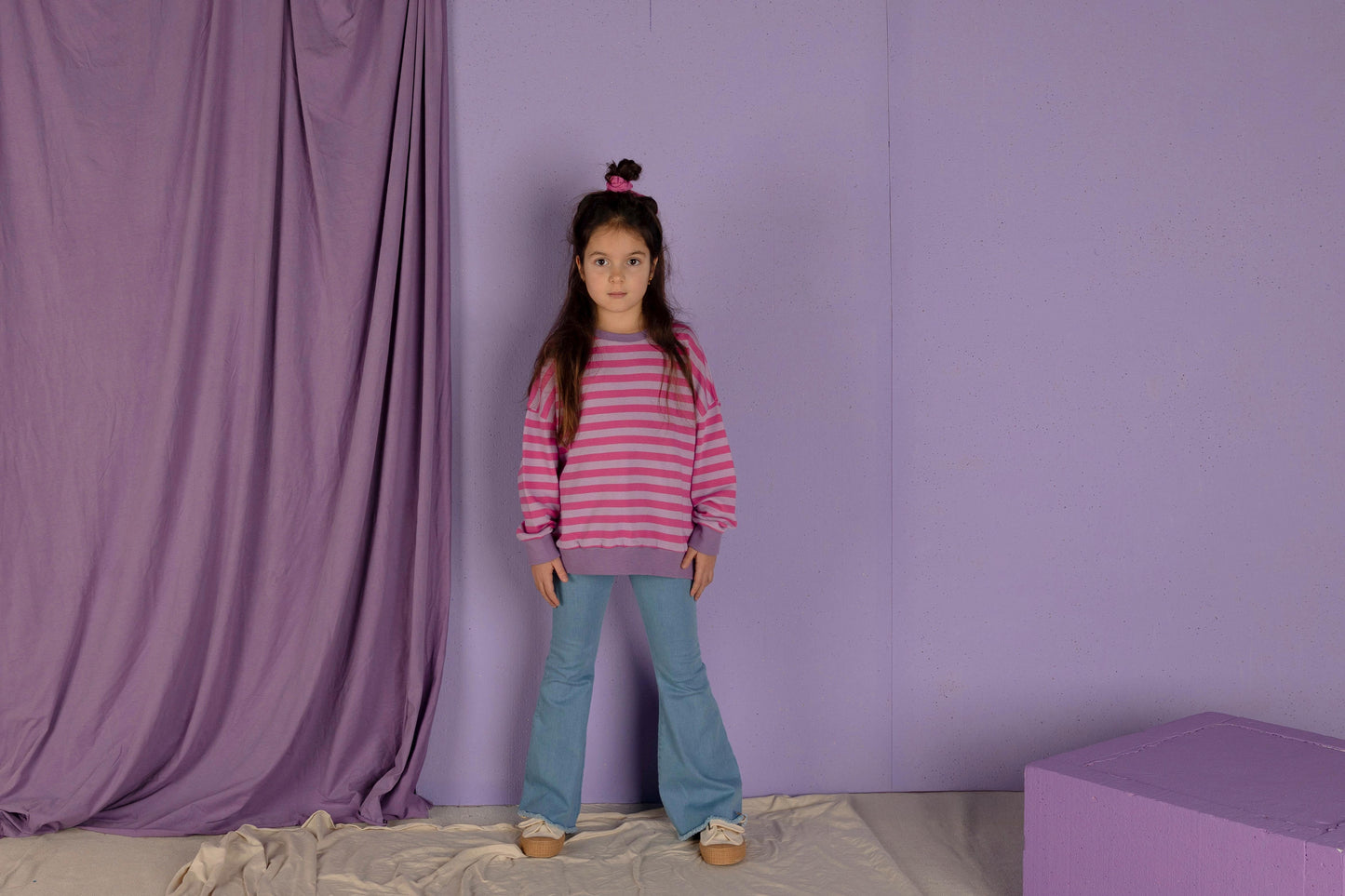 Nixnut - Rel sweater - Pinky stripe