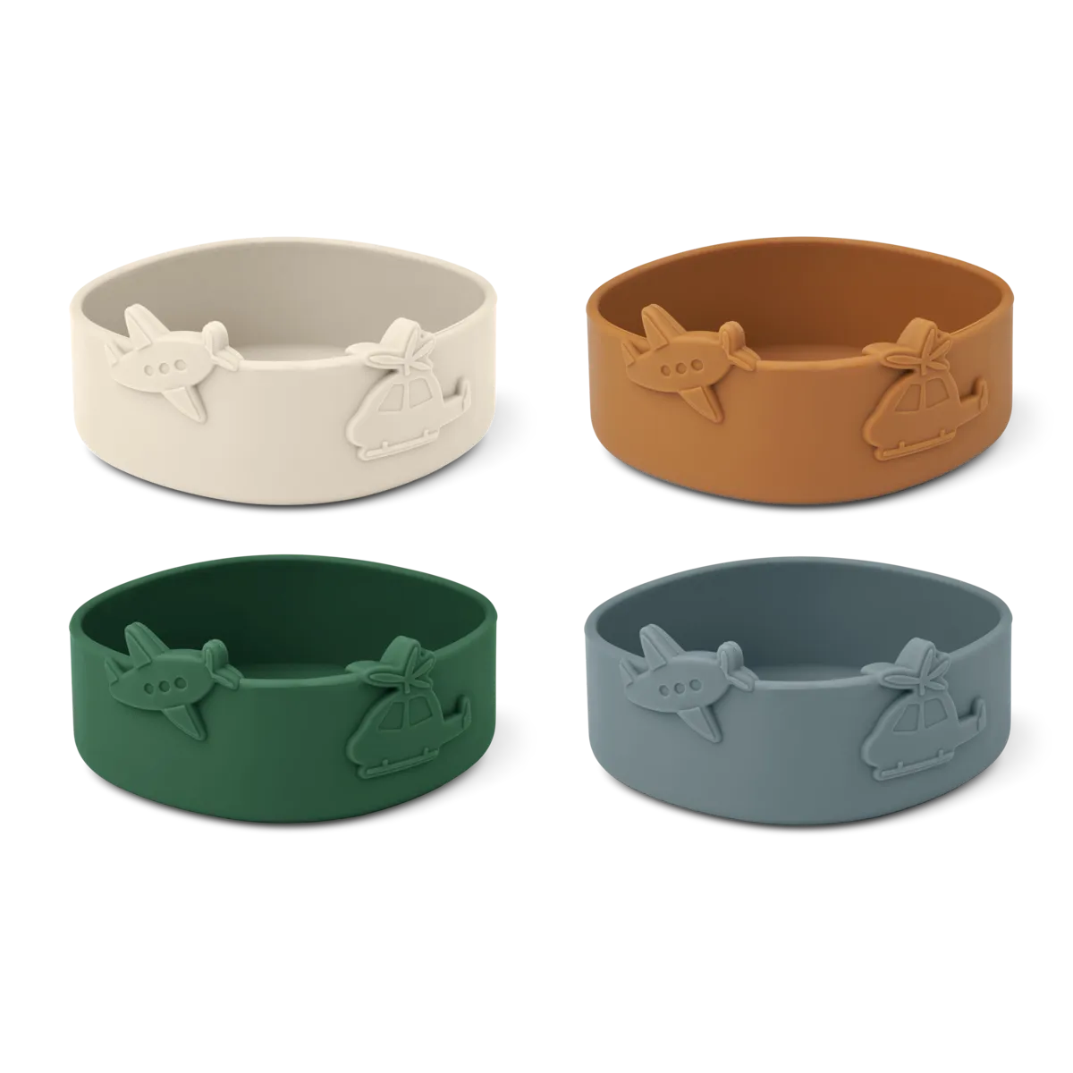 Liewood - Emily bowl 4-pack - Blue fog multi mix