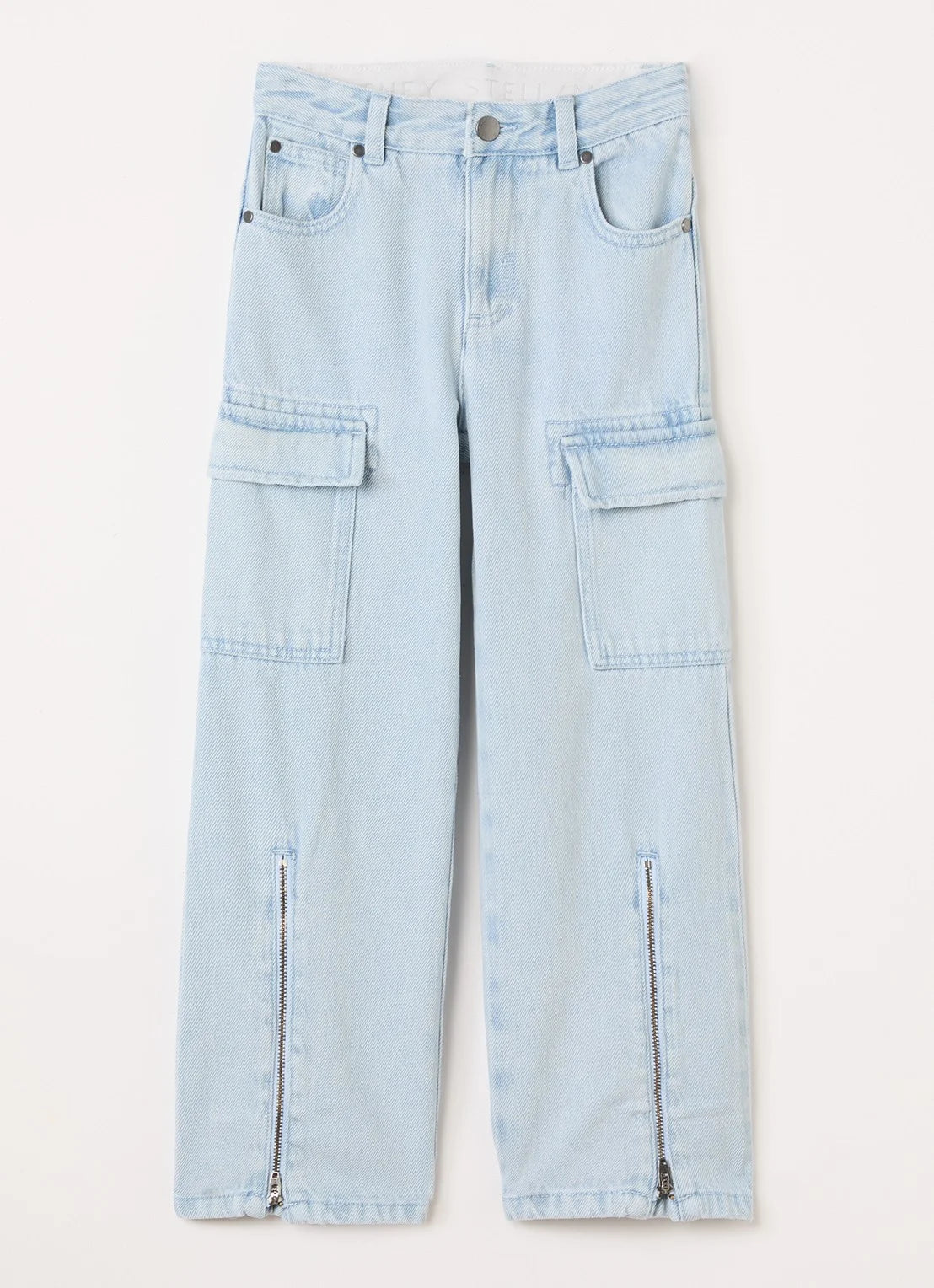Stella mcCartney kids - Denim trousers with zips and pockets