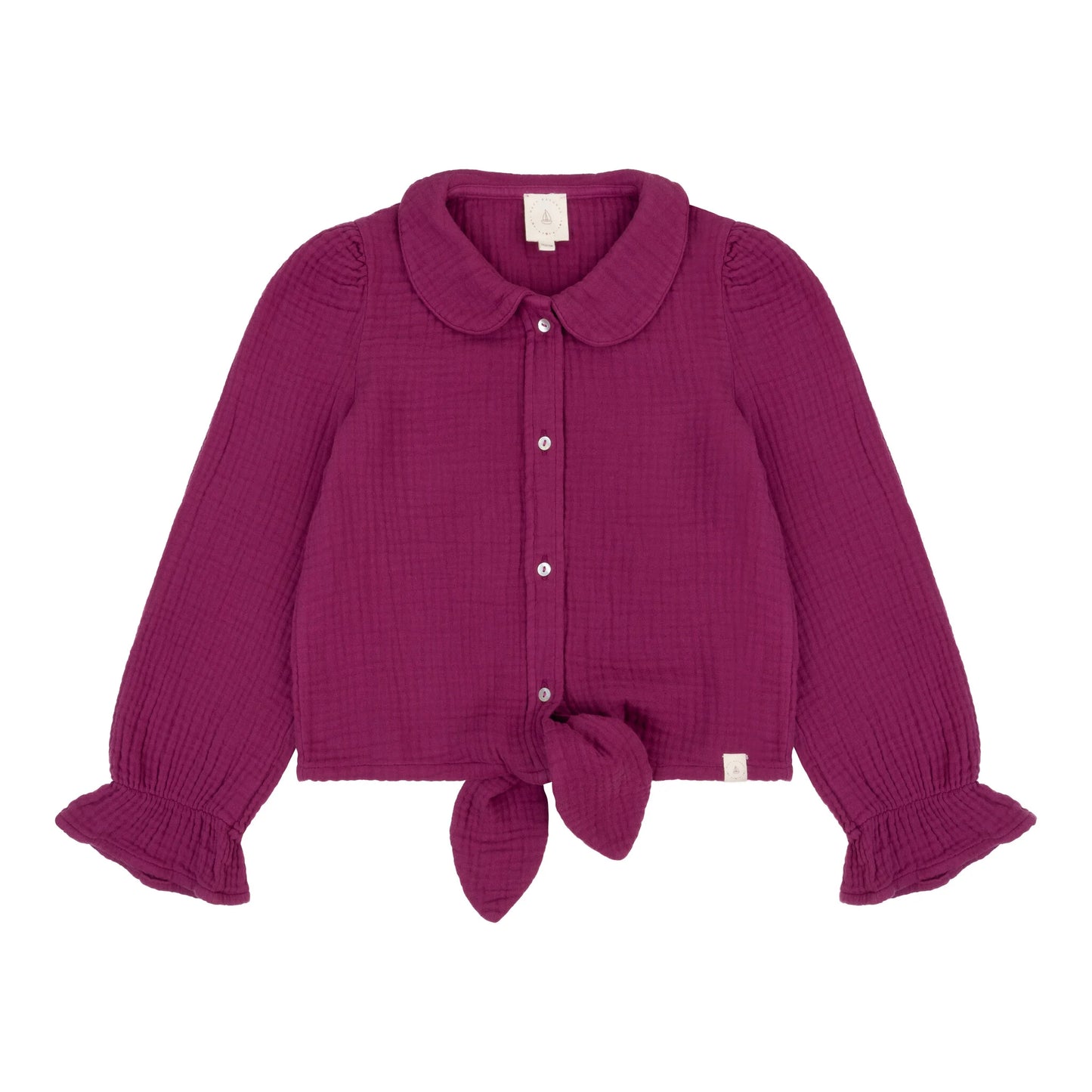 Navy natural - Faye blouse - Berry mousseline