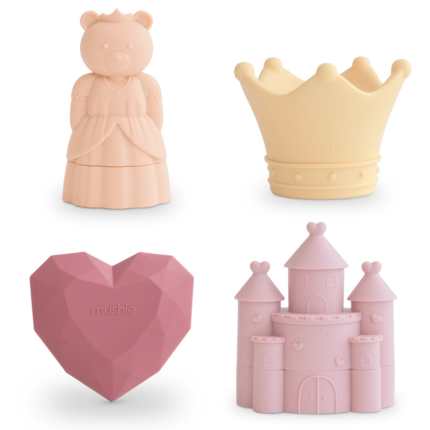 Mushie - 4 pack bath set - Princess