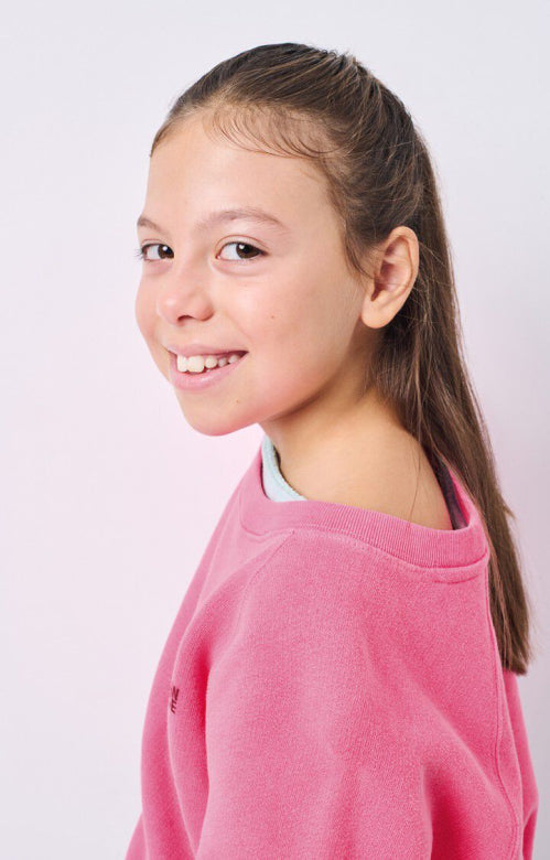 American vintage - Sweater Izubird - Rose fluo