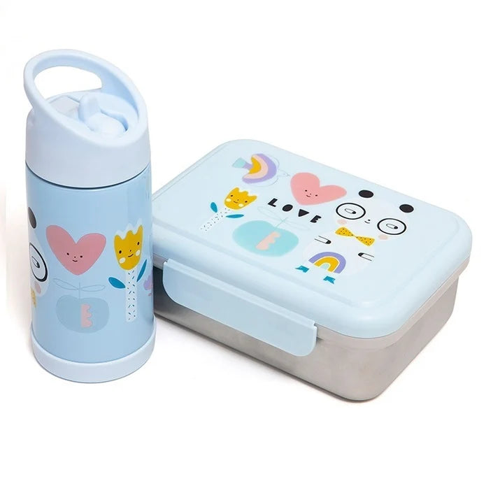 Petit monkey - Stainless steel drinking bottle - Panda love