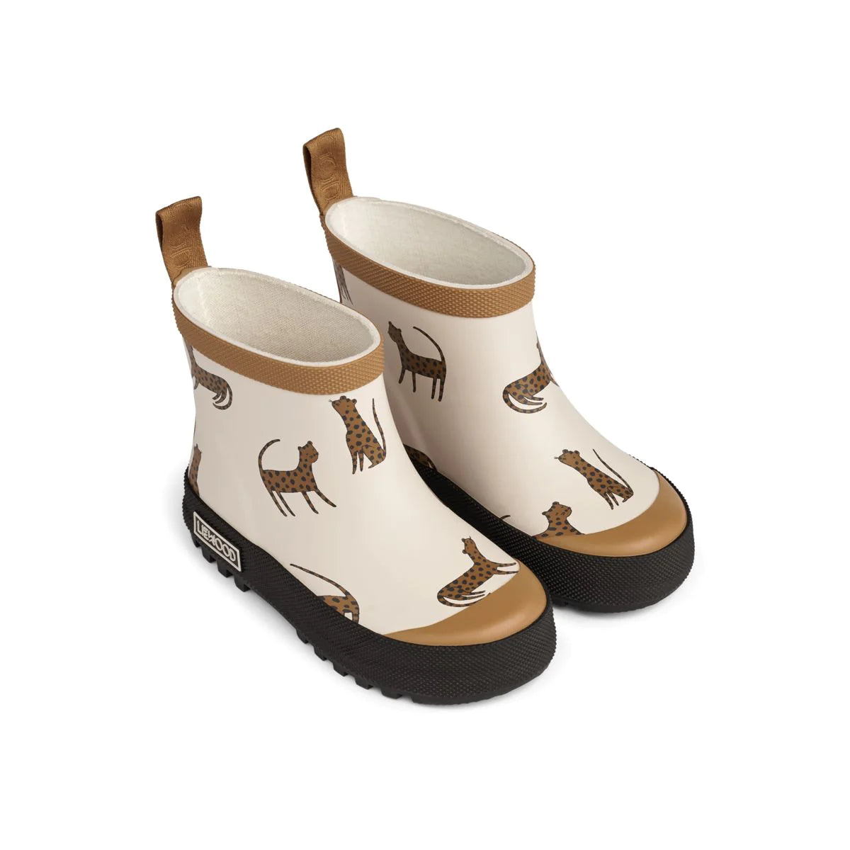 Liewood - TEKLA SHORT PRINTED RAIN BOOT - LEOPARD / SANDY