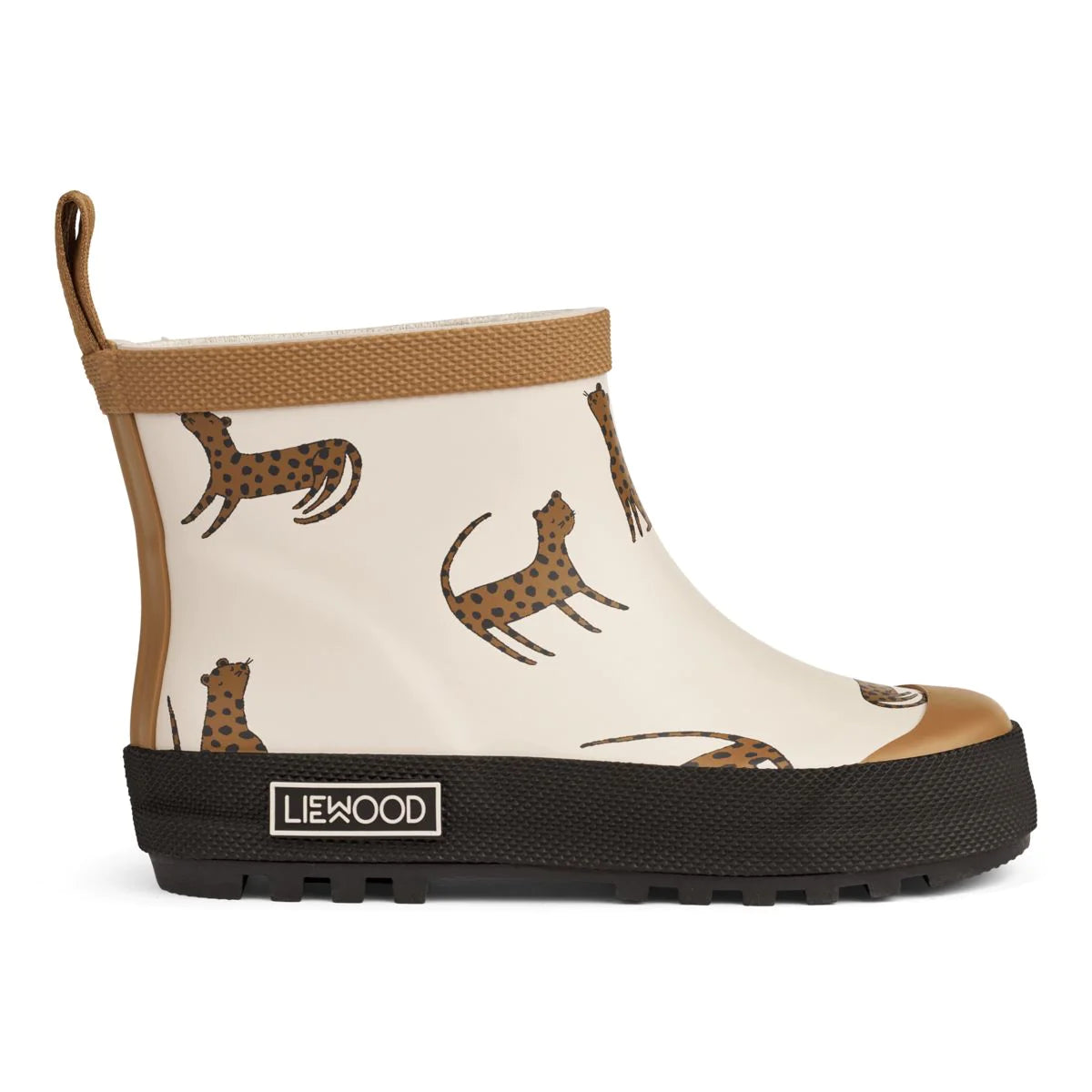 Liewood - TEKLA SHORT PRINTED RAIN BOOT - LEOPARD / SANDY