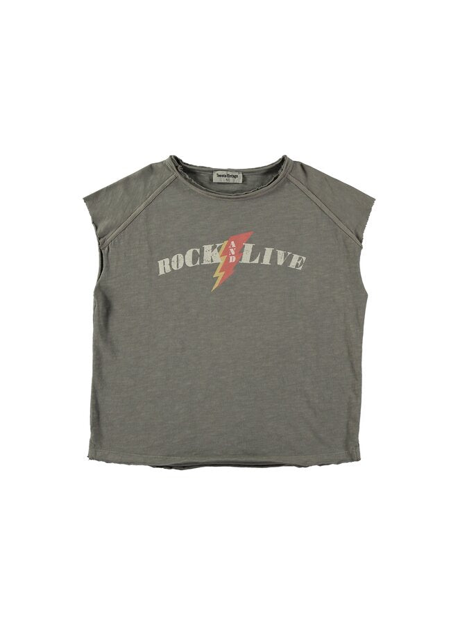 Tocoto vintage - ROCK & LIVE SLEEVELESS T-SHIRT