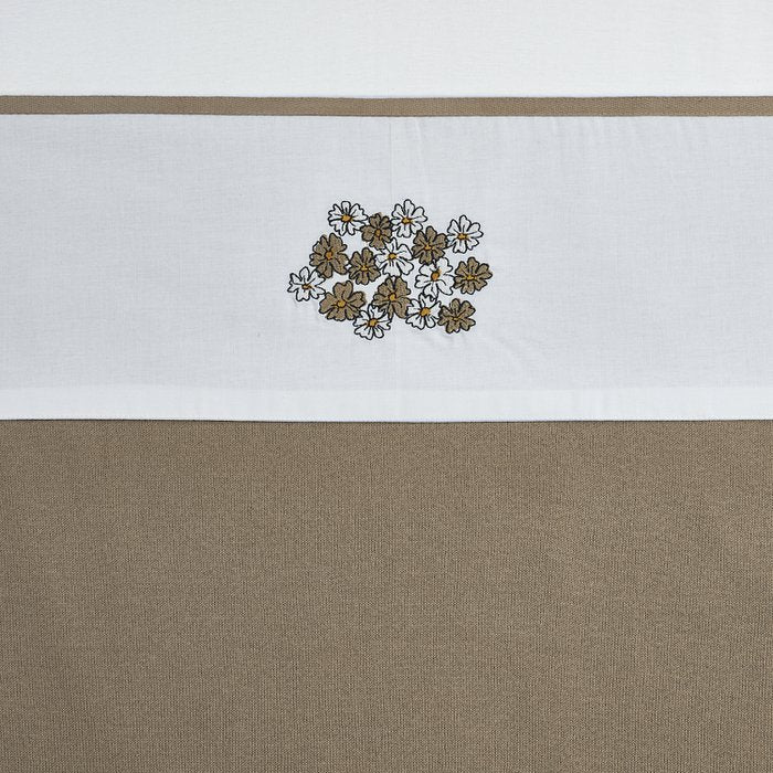 Ledikant laken Vintage Flower - Taupe