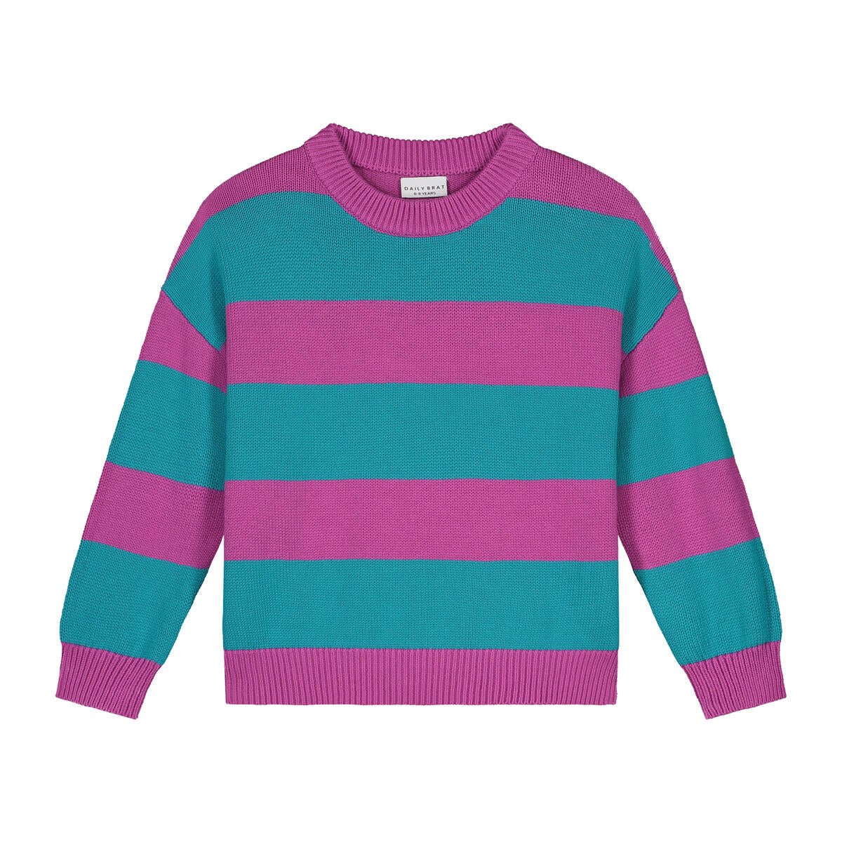 Daily brat - DOODLE STRIPED KNITTED SWEATER WHIMSY