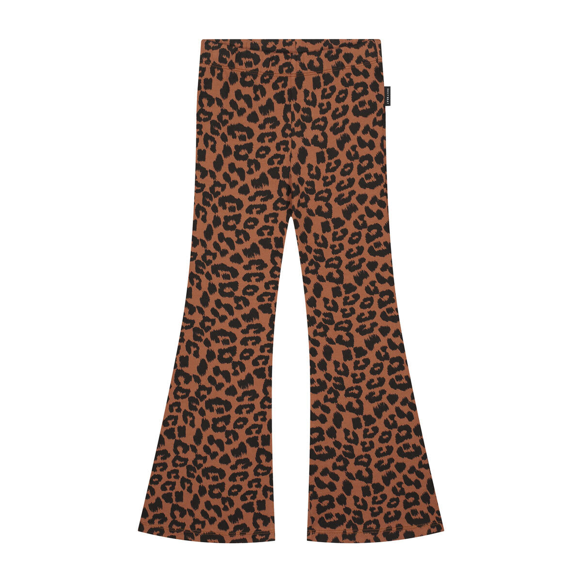 Daily brat - LEOPARD FLARED PANTS HICKORY BROWN